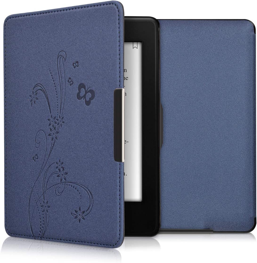 Pouzdro KW Mobile - Butterfly Tendril - KW2313627 - pro Amazon Kindle Paperwhite 1/2/3 - modré