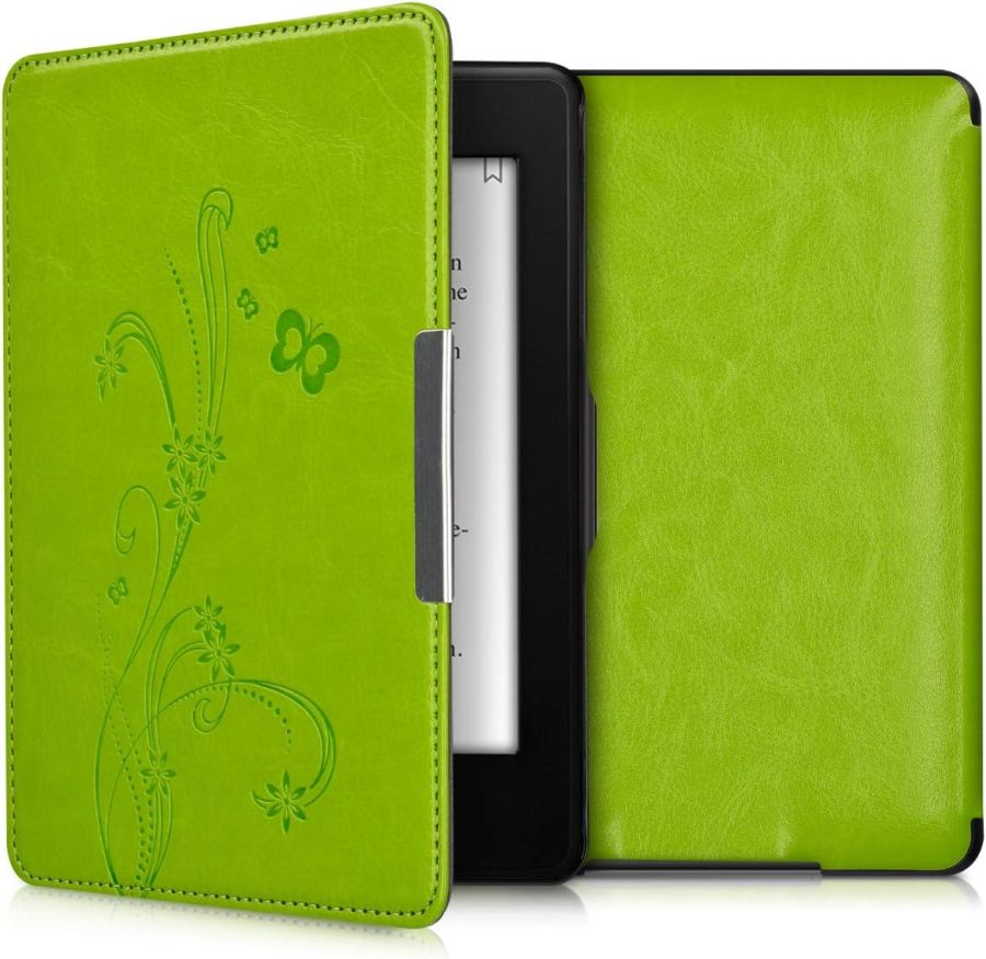 Pouzdro KW Mobile - Butterfly Tendril - KW2313628 - pro Amazon Kindle Paperwhite 1/2/3 - zelené