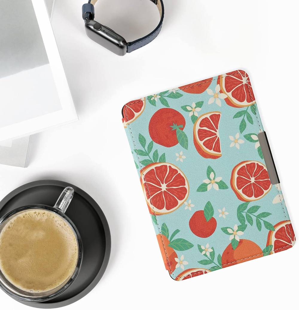 Pouzdro KW Mobile - Orange Fruits - KW2582446 - pro Amazon Kindle Paperwhite 1/2/3 - vícebarevné