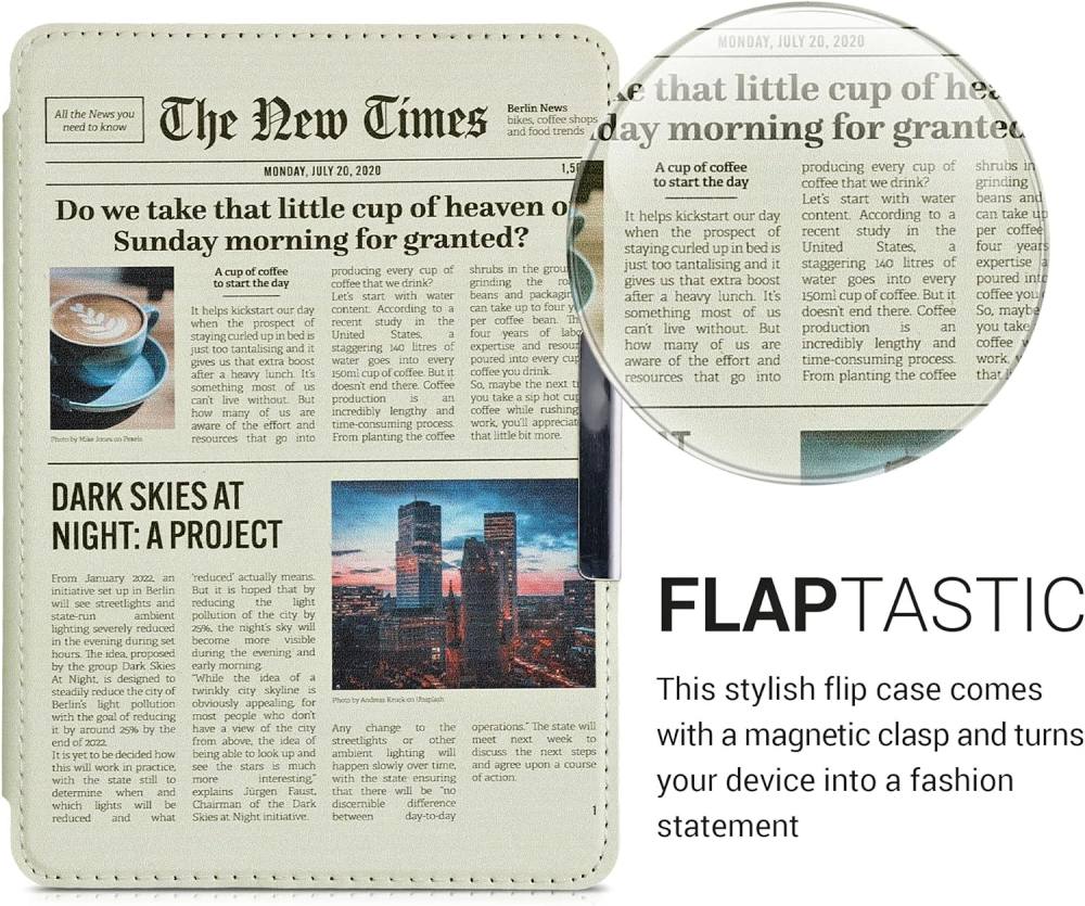 Pouzdro KW Mobile - Front Page - KW4664465 - pro Amazon Kindle Paperwhite 4 (2018) - vícebarevné