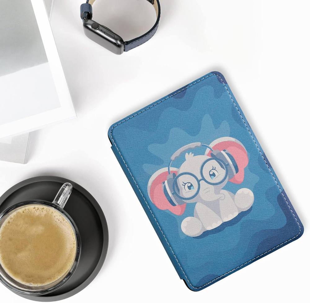 Pouzdro KW Mobile - Cute Elephant - KW5998914 - pro Amazon Kindle 2022 - vícebarevné