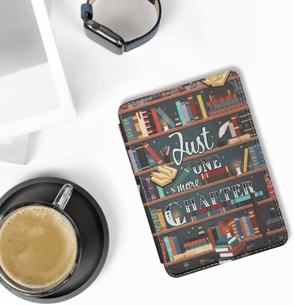 Pouzdro KW Mobile - Library Motto - KW5998901 - pro Amazon Kindle 2022 - vícebarevné