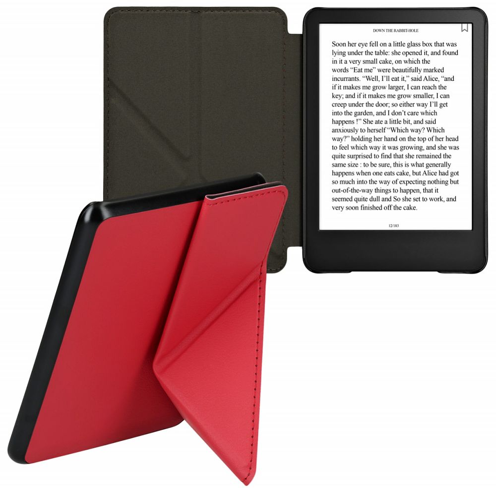 Pouzdro KW Mobile - Origami Red Leather - KW5999709 - pro Amazon Kindle 2022 - červené