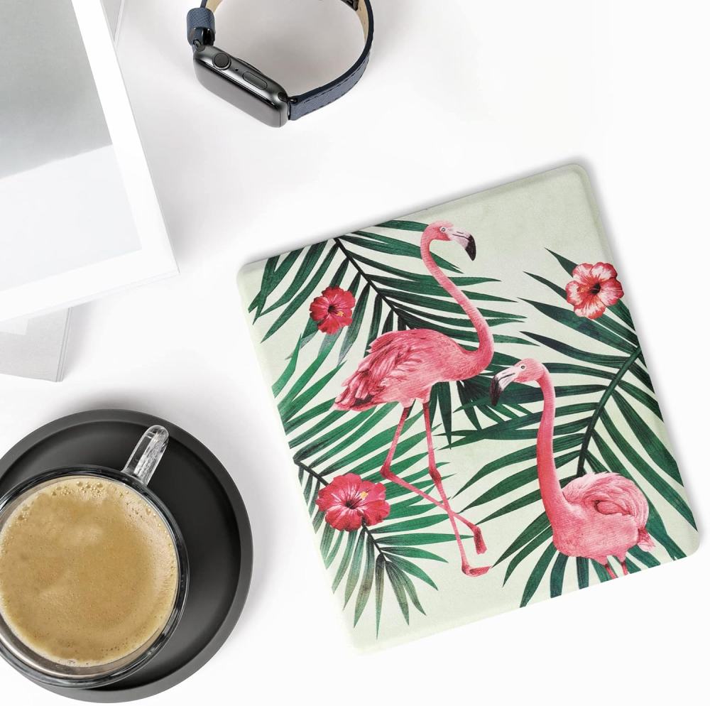 Pouzdro KW Mobile - Flamingos & Palm Trees - KW4941715 - pro Amazon Kindle Oasis 2 / 3 - vícebarevné