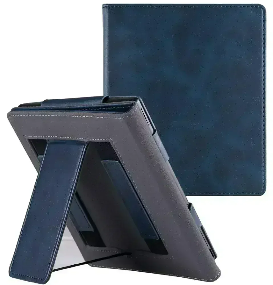 Fortress FT4003 - pouzdro se stojánkem pro Pocketbook 743 (G/C/K) - tmavě modré, magnet, AutoSleep