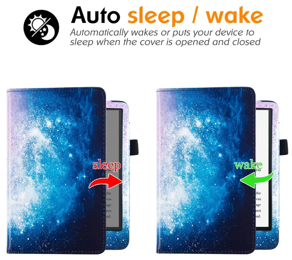 Fortress FT4022 Premium - pouzdro se stojánkem pro Amazon Kindle Paperwhite 5 (2021) - motiv Space, magnet, AutoSleep