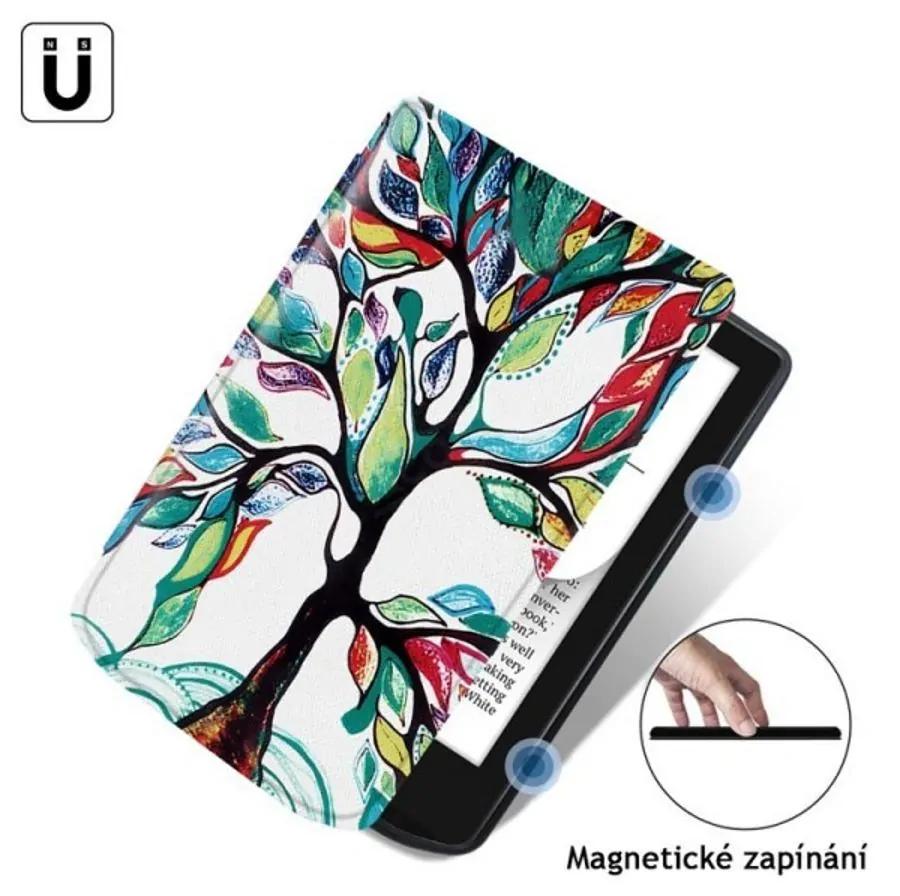 ARMORI TRIMER T034 - pouzdro pro Pocketbook 631 Touch HD - motiv Tree