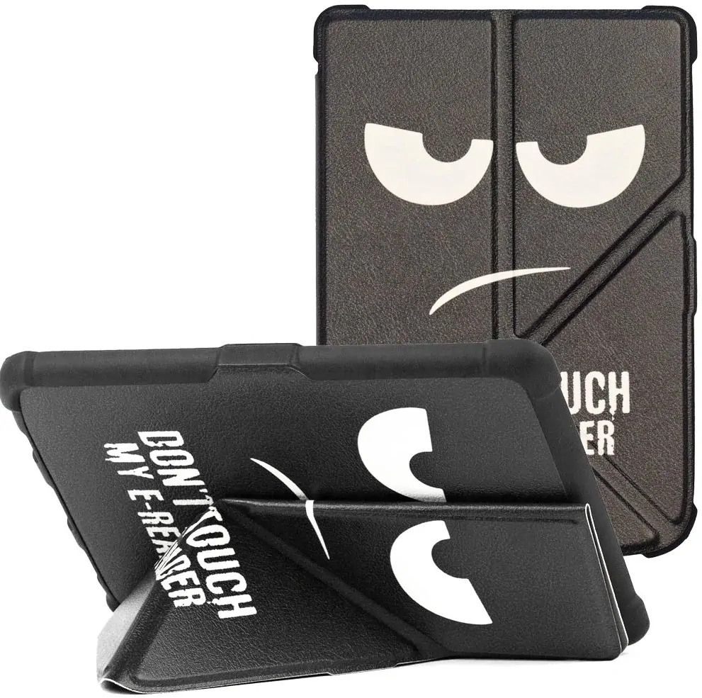 Origami Durable Lock ODL-105 pouzdro pro Pocketbook 616 / 617 / 618 / 627 / 628 / 632 / 633 - motiv Dont Touch, stojánek, magnet