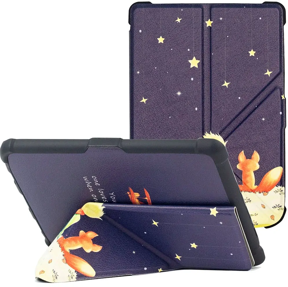 Origami Durable Lock ODL-106 pouzdro pro Pocketbook 616 / 617 / 618 / 627 / 628 / 632 / 633 - motiv Little Prince, stojánek, magnet