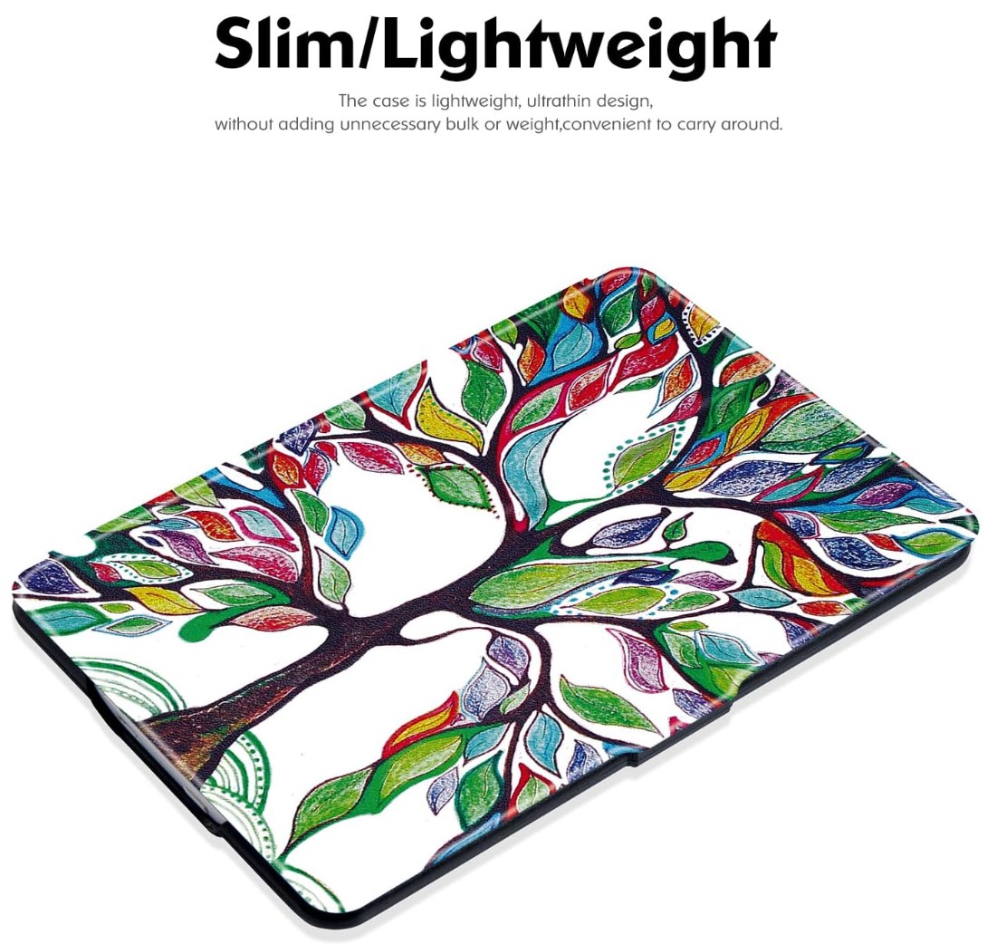 Armori Trimer T095, pouzdro pro Amazon Kindle 4/5 - magnetické zavírání, motiv Tree