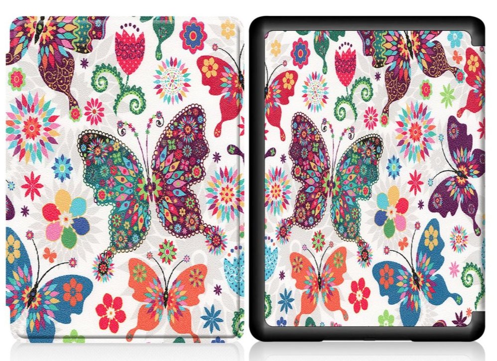 Armori Trimer T097, pouzdro pro Amazon Kindle 4/5 - magnetické zavírání, motiv Butterfly