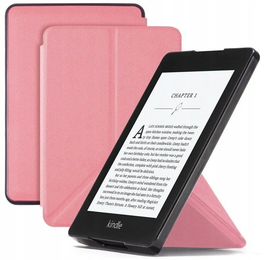 ARMORI STANDER S105, pouzdro se stojánkem Origami pro Amazon Kindle Voyage - světle růžové