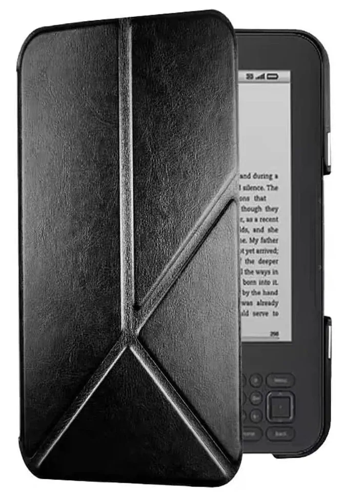 ARMORI STANDER S163, pouzdro se stojánkem Origami pro Amazon Kindle 3 Keyboard - černé