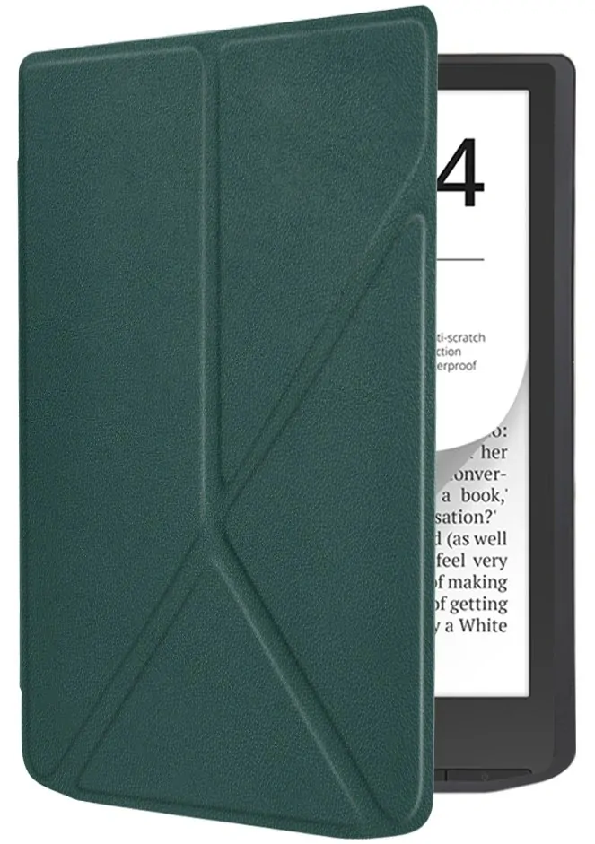 ARMORI STANDER S190, pouzdro se stojánkem Origami pro Pocketbook 743 G/C/K3 (InkPad4, Color 2, Color 3) - zelené