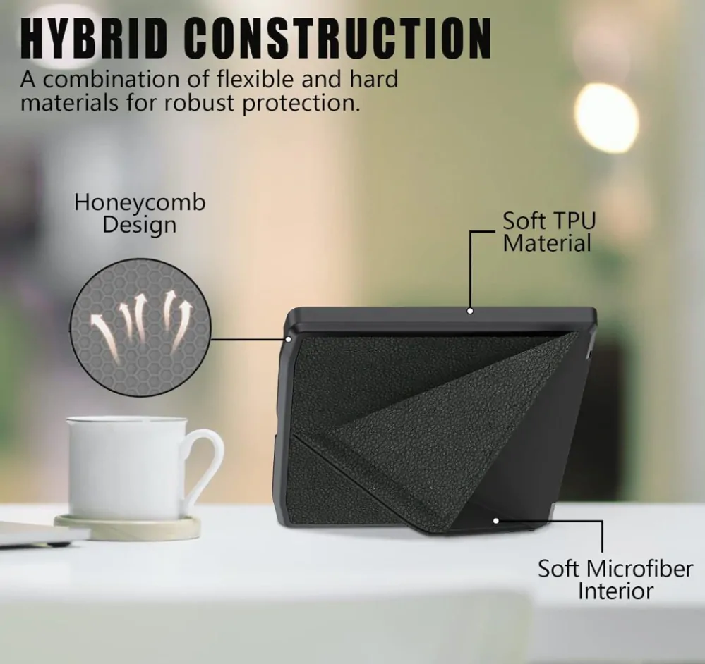 ARMORI STANDER S205, pouzdro se stojánkem Origami pro Pocketbook 700 Era - černé