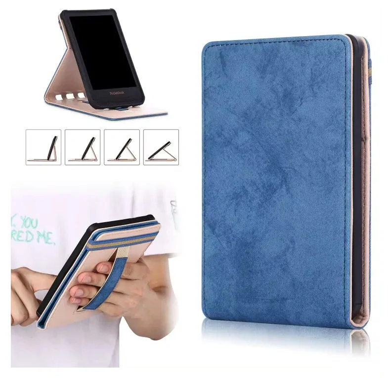 Armori Shelter H208 - pouzdro se stojánkem pro Pocketbook 616/617/618/627/628/632/633 - modré