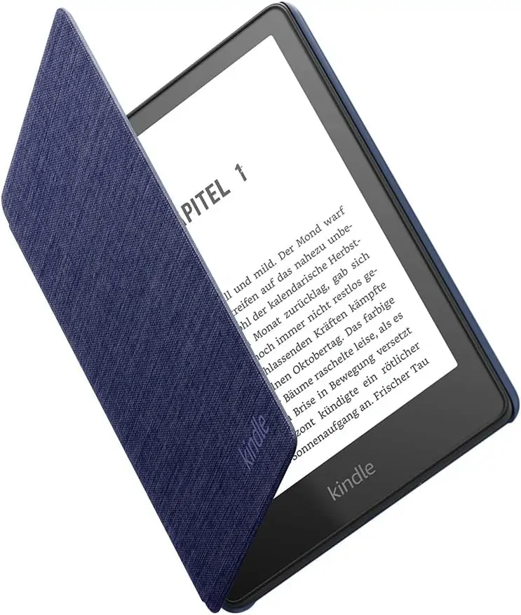 Originální pouzdro Amazon Kindle Paperwhite 5 (2021) - KP5WPDB, PU kůže, vodotěsné, tmavě modré