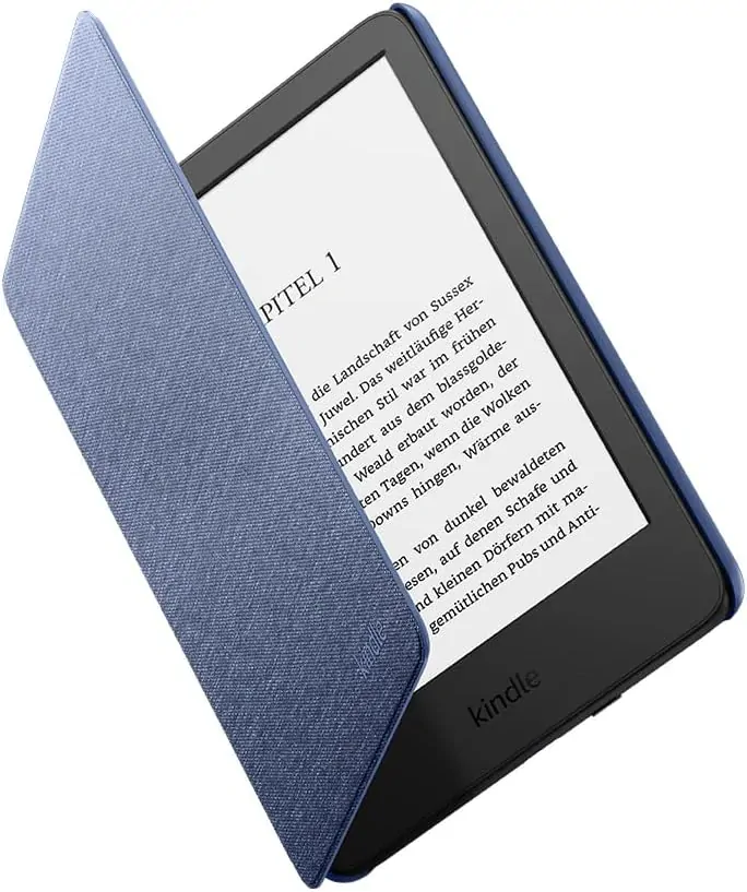 Originální pouzdro Amazon Kindle 2022 - K22FADB, PU kůže, tmavě modré