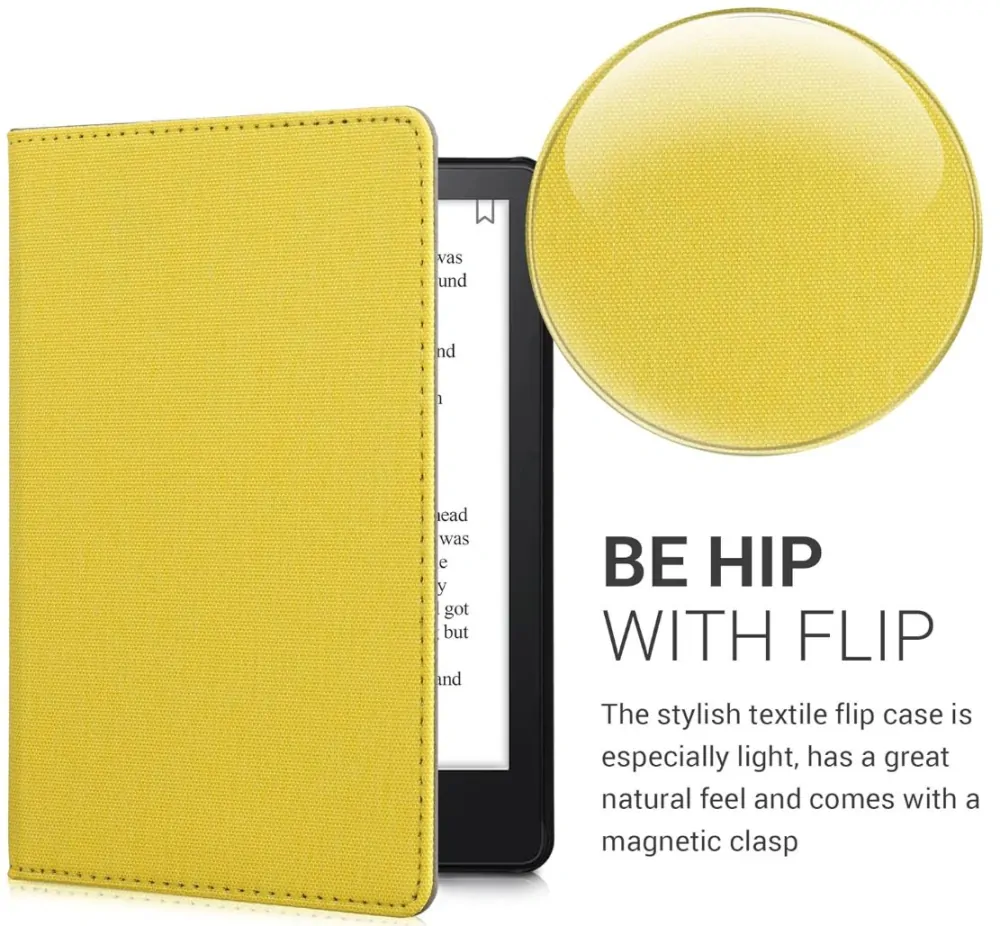 Pouzdro KW Mobile - Textil Yellow - KW5716006 - pro Amazon Kindle Paperwhite 5 (2021) - žluté