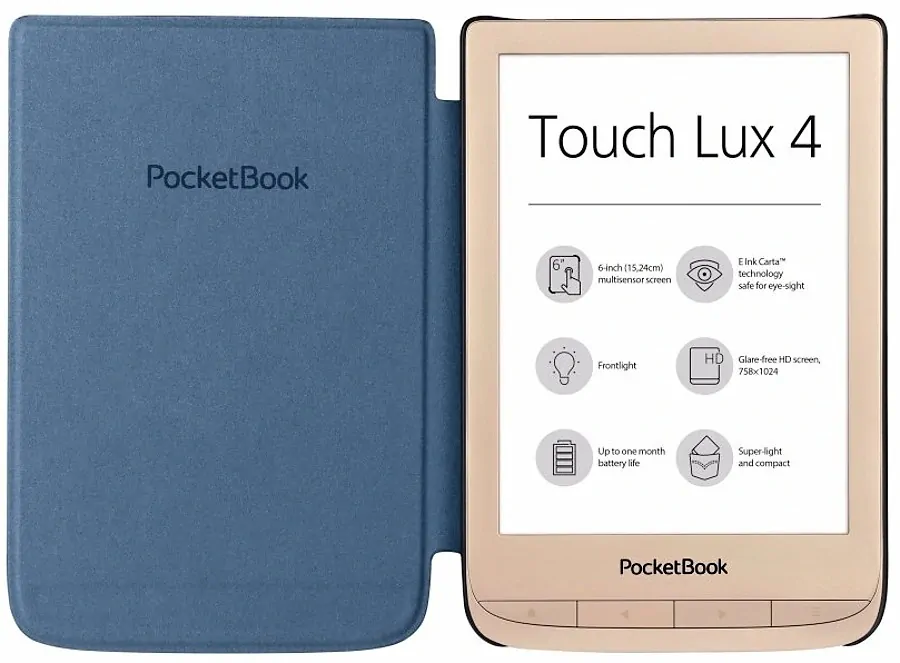 Pouzdro Pocketbook WPUC-627-S-LB pro Pocketbook 616 / 627 / 628 / 632 / 633 - MODRÉ