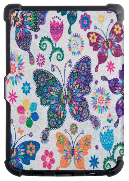 Pouzdro Durable Lock PB-04 pro Pocketbook 616 / 617 / 618 / 627 / 628 / 632 / 633 - motiv Butterfly