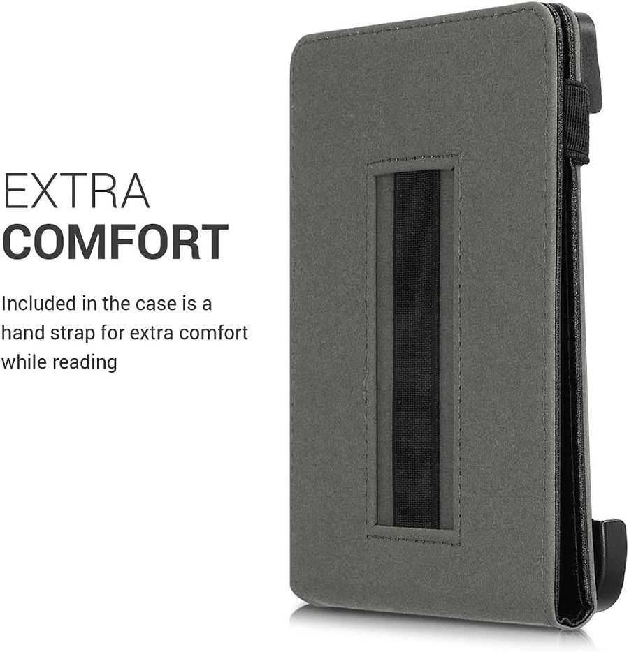 Pouzdro KW Mobile - Case with Strap Stand - KW4728801 - pro Pocketbook 616/617/627/628/632/633 - barva černá