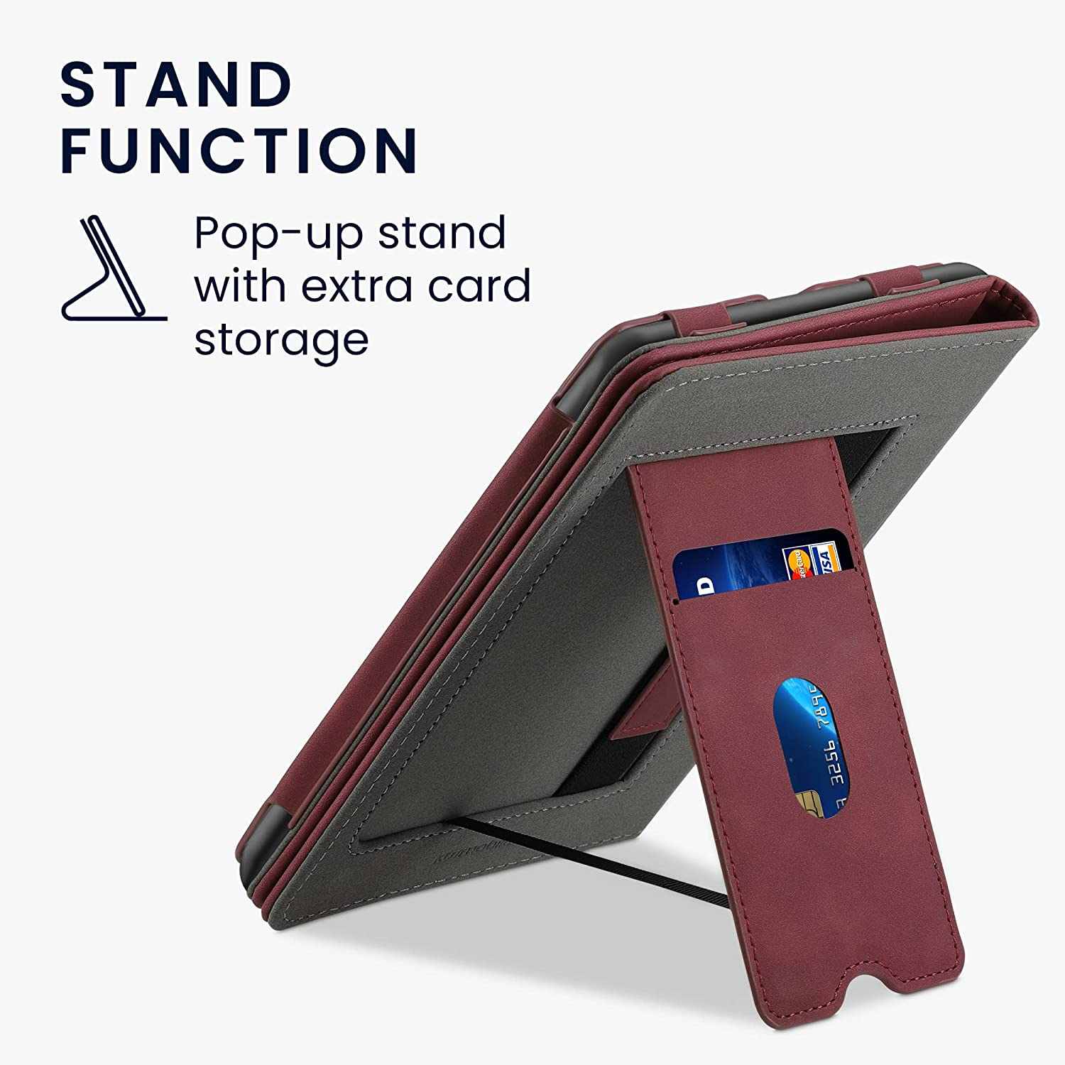 Pouzdro KW Mobile - Nubuck Desert Red - KW5762020 - pro Amazon Kindle Paperwhite 1/2/3 - Dark Red