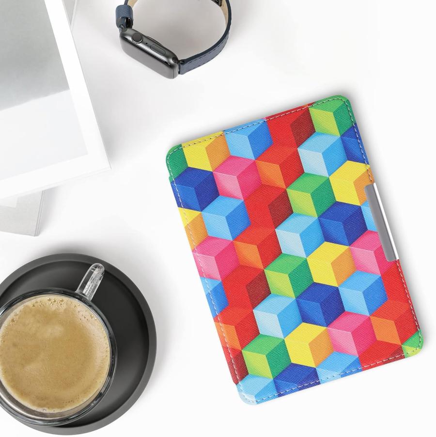 Pouzdro KW Mobile - Colorful Blocks - KW5719403 - pro Amazon Kindle Paperwhite 4 (2018) - vícebarevné