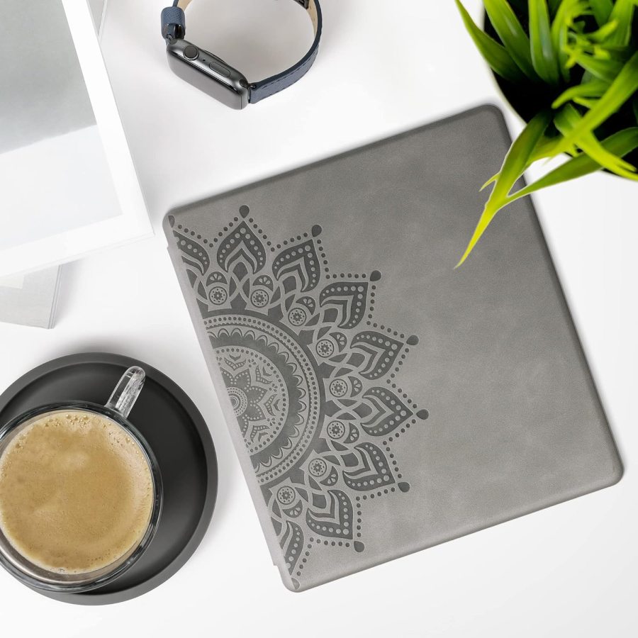 Pouzdro KW Mobile - Rising Sun - KW5697203 - pro Amazon Kindle Oasis 2/3 - šedé