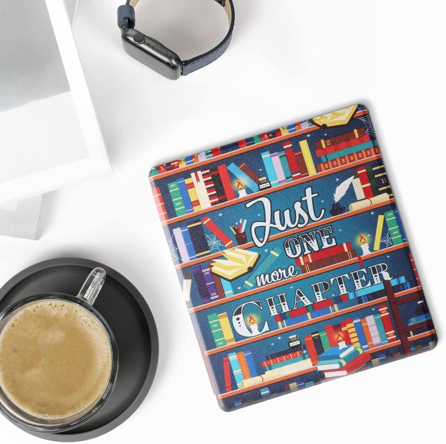 Pouzdro KW Mobile - Library Motto - KW4941707 - pro Amazon Kindle Oasis 2/3 - vícebarevné