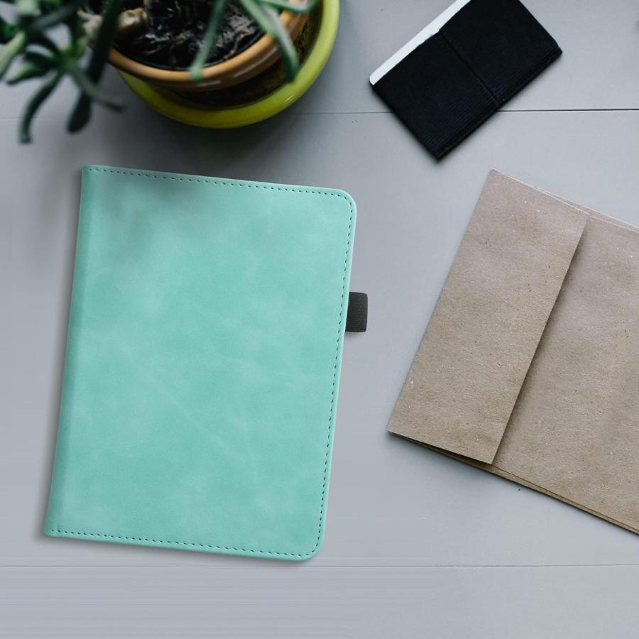 Pouzdro KW Mobile - Nubuck Mint - KW5761971 - pro Amazon Kindle Paperwhite 5 (2021) - tyrkysové