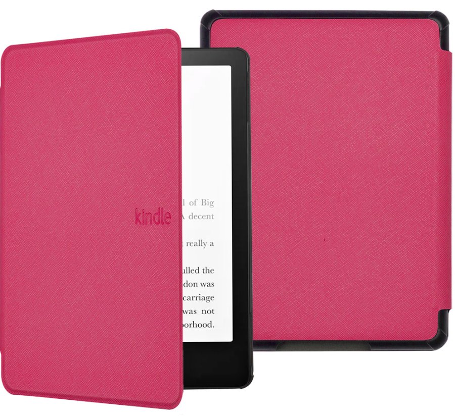 Pouzdro Durable Lock KPW-23 pro Amazon Kindle Paperwhite 5 (2021) - tmavě růžové