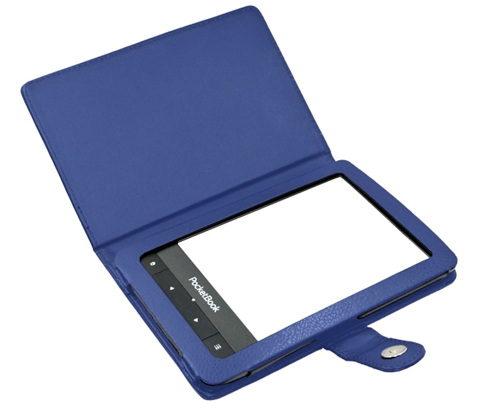 Obal na čtečku Pocketbook 614 / 615 / 622 / 623 / 624 / 625 / 626 / 631 / 640 / 641 - FORTRESS FT143, tmavě modré, magnet