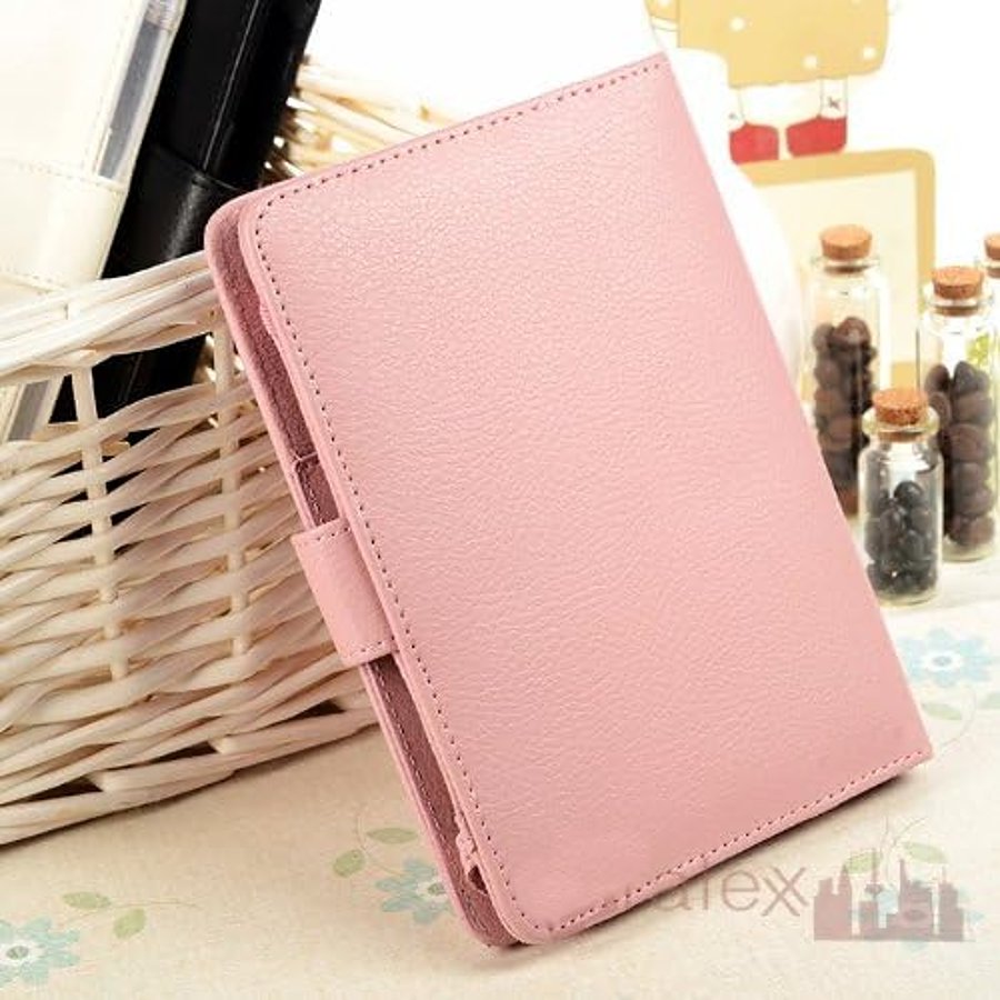 Obal na čtečku Pocketbook 614 / 615 / 622 / 623 / 624 / 625 / 626 / 631 / 640 / 641 - FORTRESS FT144, světle růžové, magnet