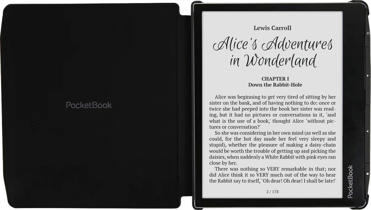 Pouzdro HN-SL-PU-700-BK-WW Slim pro Pocketbook 700 Era - černé, orig. Pocketbook