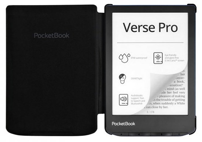 Pouzdro H-S-634-K-WW Shell pro Pocketbook 629/634 - Night Black černé, orig. Pocketbook