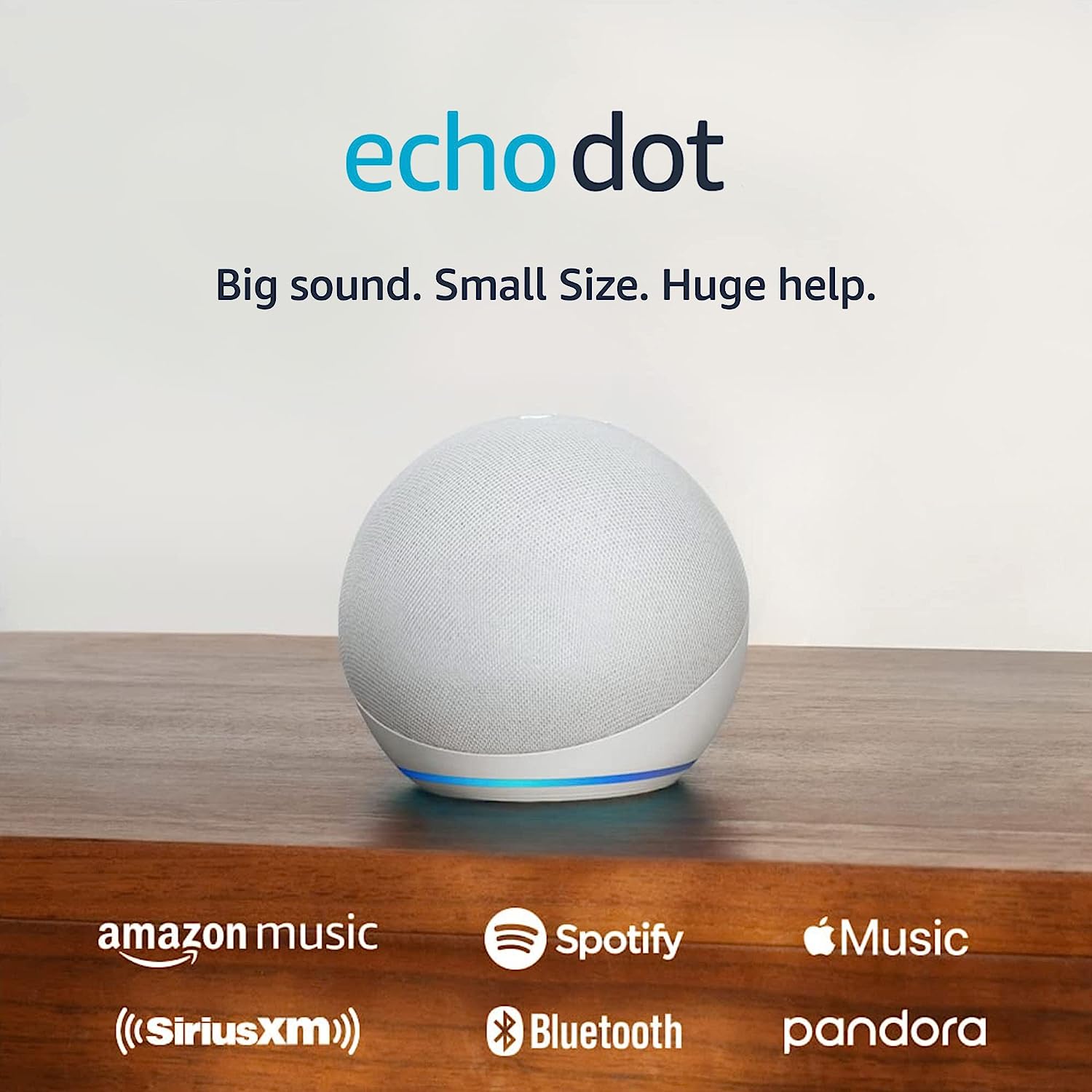 Amazon Echo DOT 2022 (5. generace) - hlasový asistent - Glacier White (bílý)