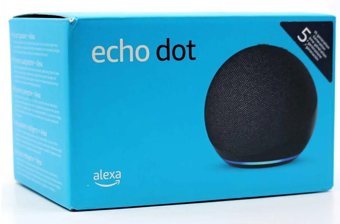 Amazon Echo DOT 2022 (5. generace) - hlasový asistent - Charcoal Black (černý)
