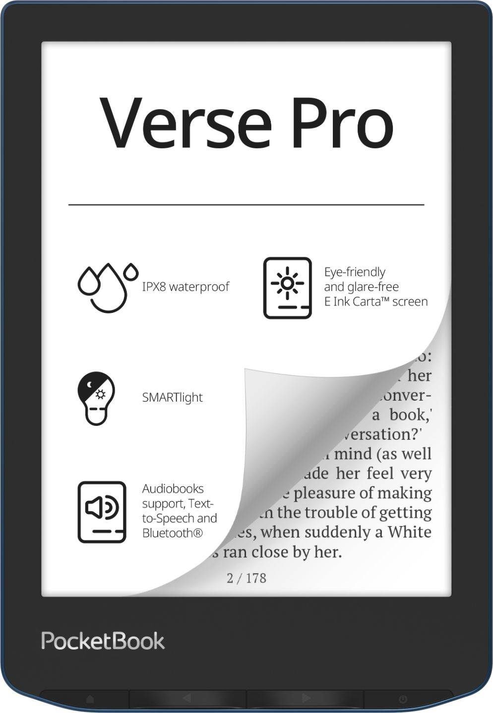PocketBook 634 Verse Pro - 16GB, WiFi, Azure (modrý)