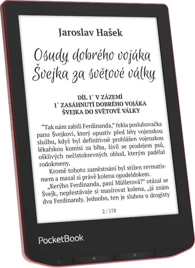 PocketBook 634 Verse Pro - 16GB, WiFi, Passion Red (červený)