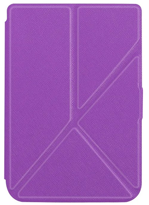 Pouzdro Origami Durable Lock pro Pocketbook 614 / 615 / 624 / 625 / 626 - fialové, stojánek, magnet