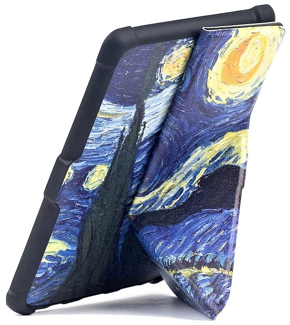 Origami Durable Lock ODL-103 pouzdro pro Pocketbook 616 / 617 / 618 / 627 / 628 / 632 / 633 - motiv Gogh, stojánek, magnet