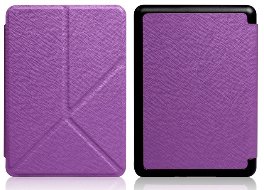 Origami Durable Lock OR41 - pouzdro pro Amazon Kindle Paperwhite 1 / 2 / 3, magnet, stojánek - fialové