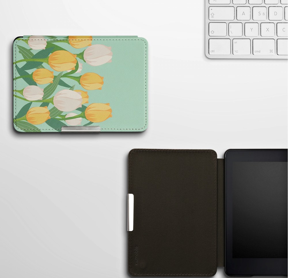 Pouzdro KW Mobile - Tulip - KW2313645 - pro Amazon Kindle Paperwhite 1/2/3 - vícebarevné