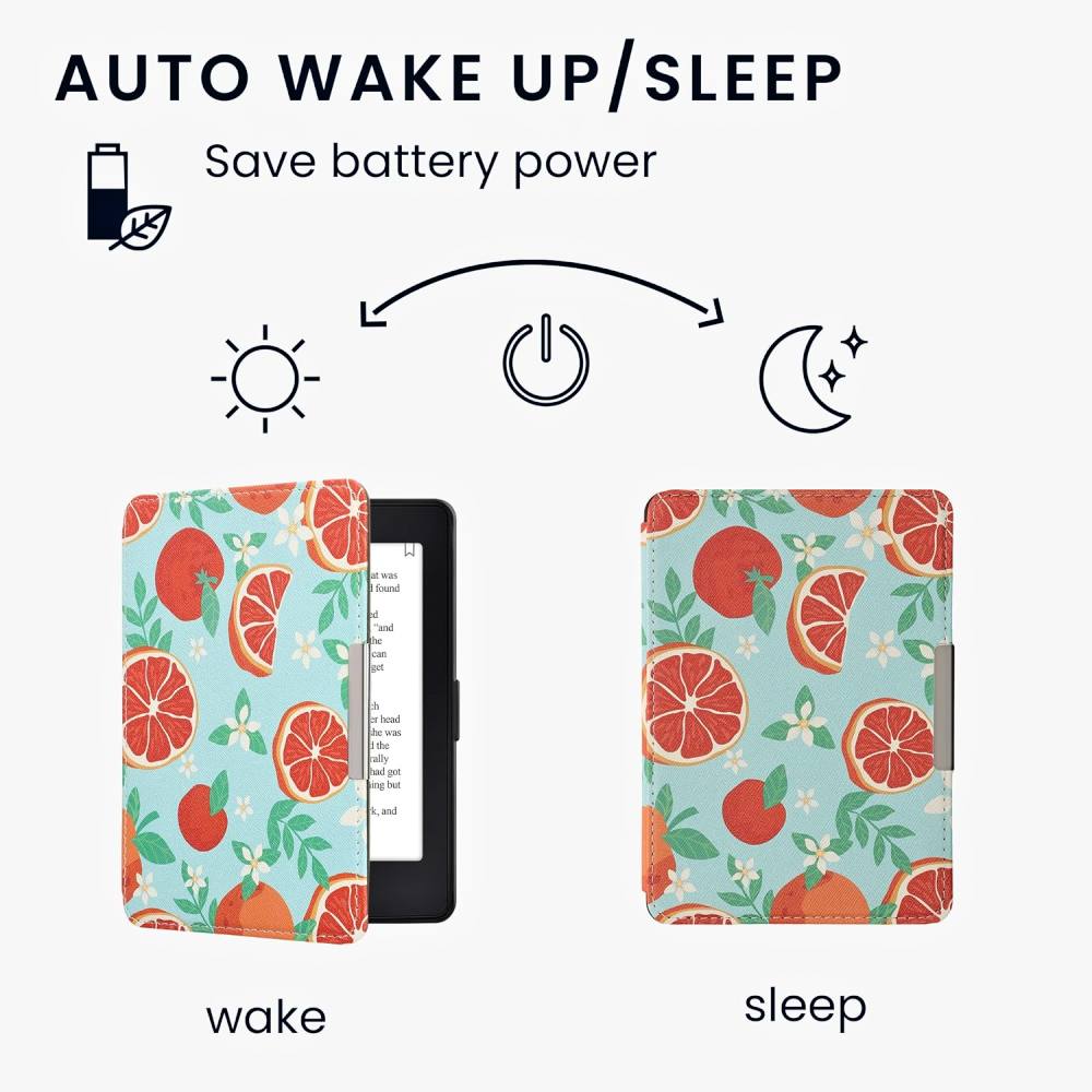 Pouzdro KW Mobile - Orange Fruits - KW2582446 - pro Amazon Kindle Paperwhite 1/2/3 - vícebarevné