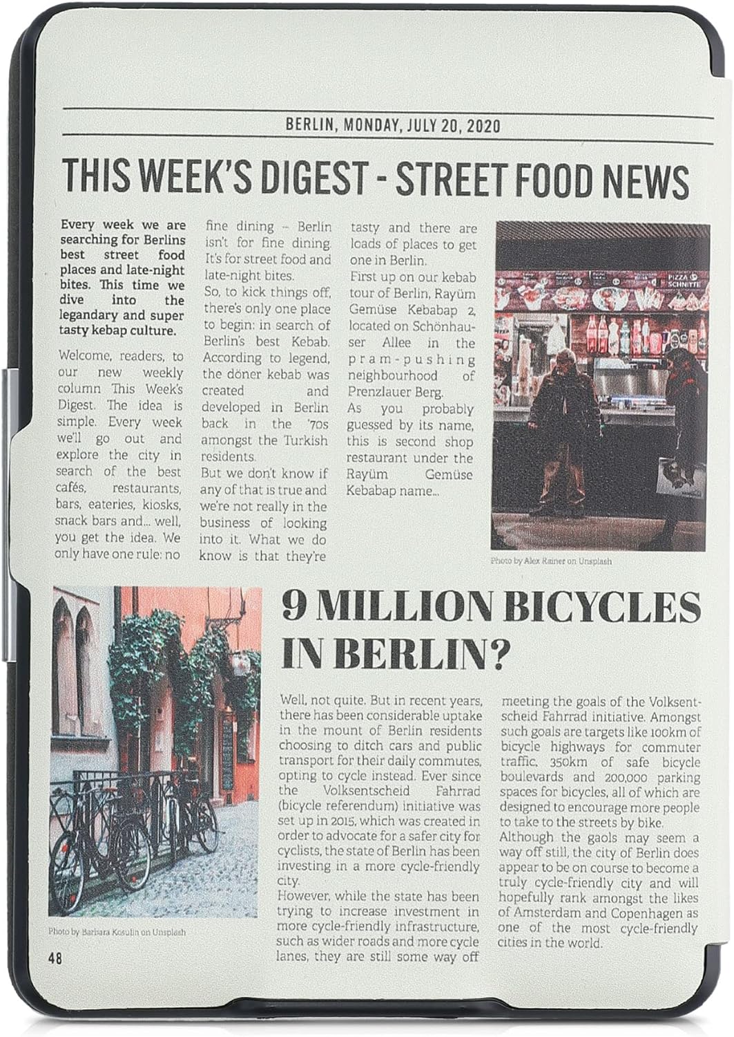 Pouzdro KW Mobile - Front Page - KW4556935 - pro Amazon Kindle Paperwhite 1/2/3 - vícebarevné