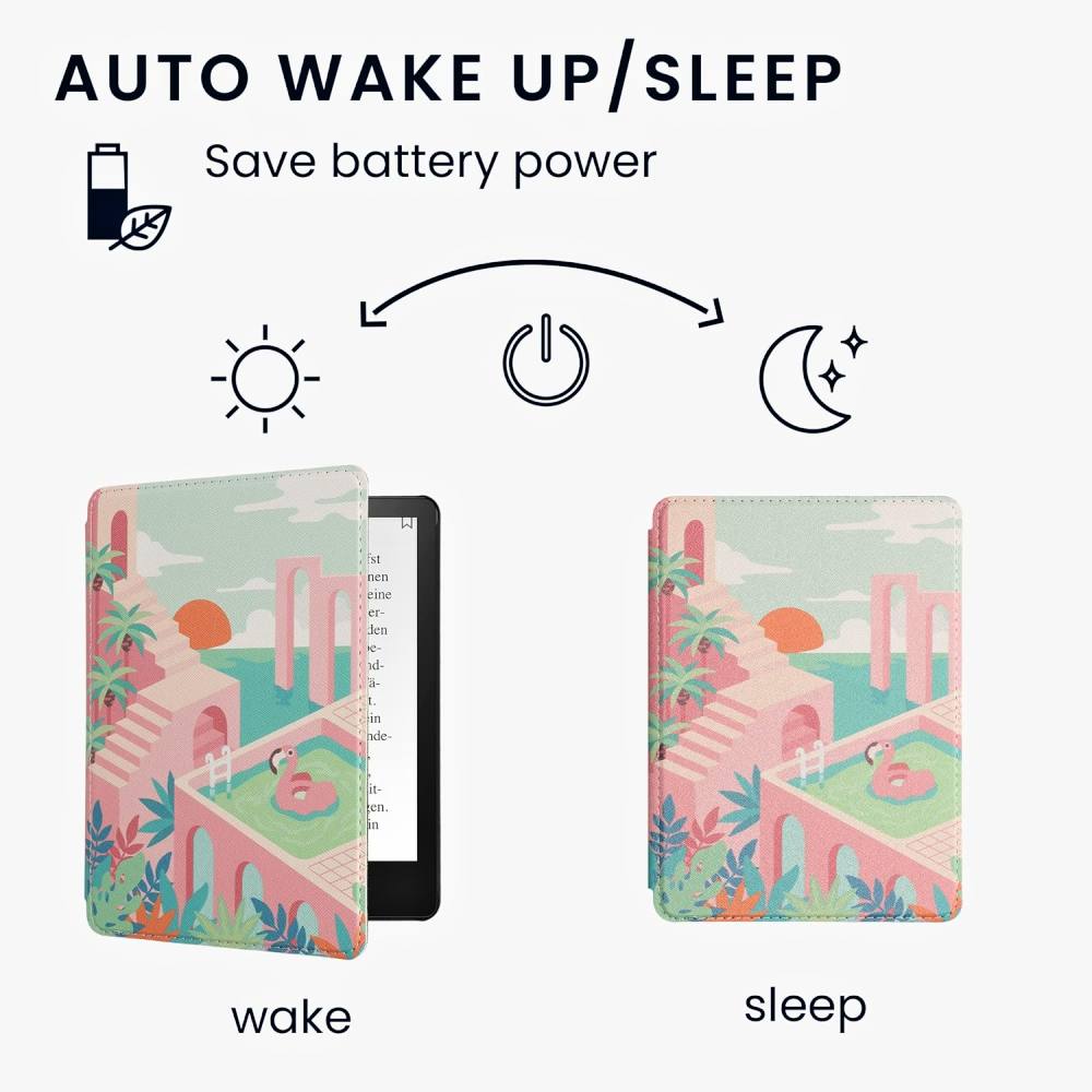 Pouzdro KW Mobile - Summer Vibes - KW5781009 - pro Amazon Kindle Paperwhite 5 (2021) - vícebarevné, kapsa na ruku