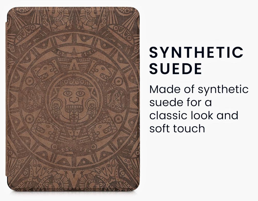 Pouzdro KW Mobile - Mayan Calendar - KW5625810 - pro Amazon Kindle Paperwhite 5 (2021) - hnědé
