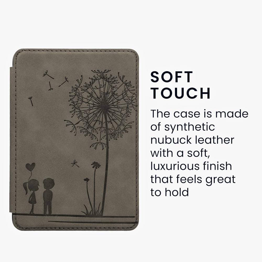 Pouzdro KW Mobile - Dandelion Love - KW5999002 - pro Amazon Kindle 2022 - šedé