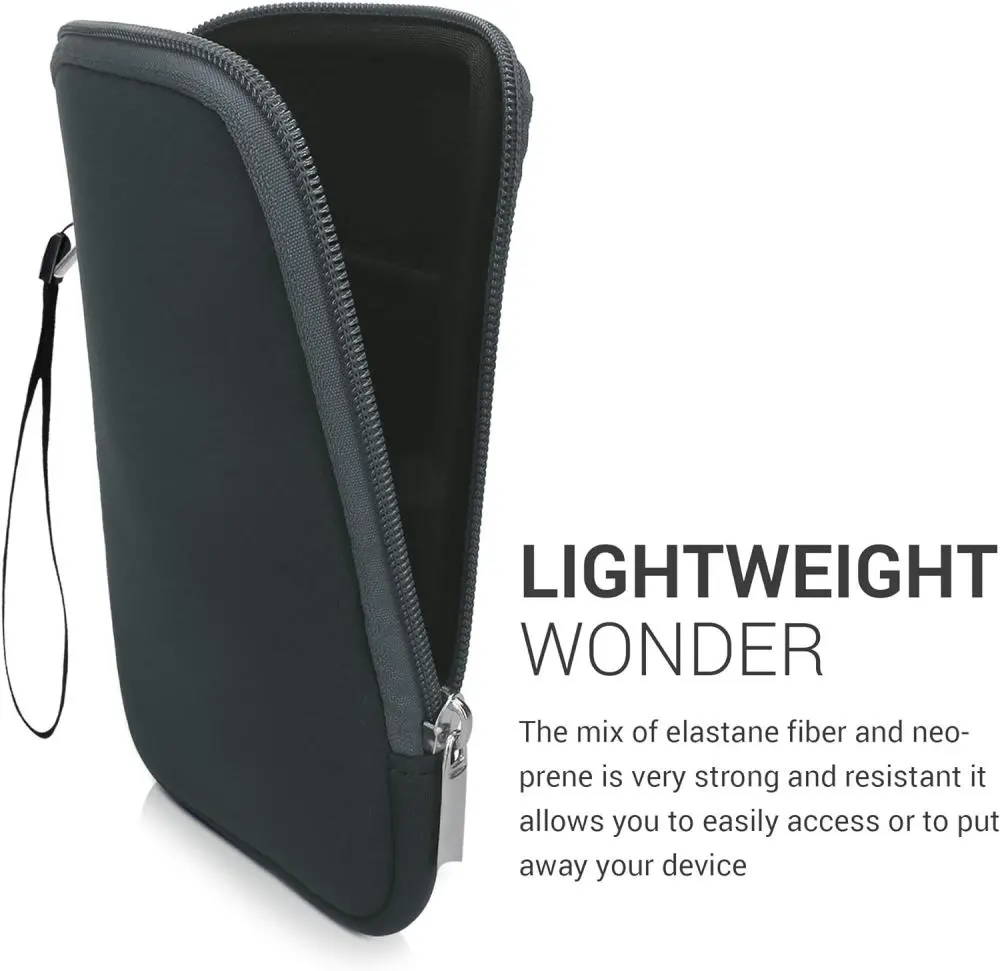 Pouzdro KW Mobile Neoprene Zipper - KW5033422 - Univerzální pouzdro pro čtečky 6" - šedé